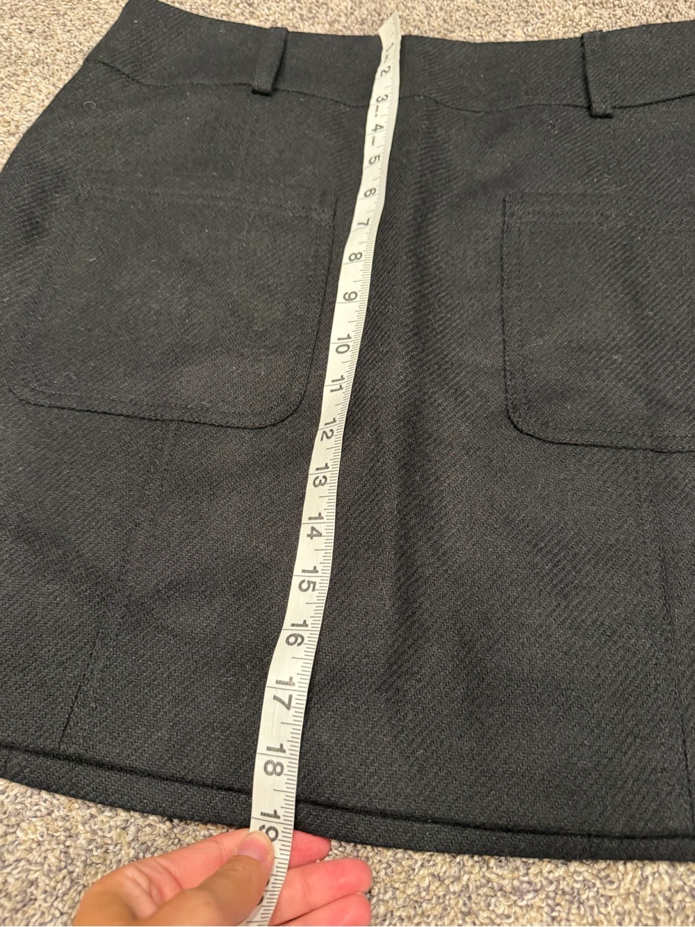 Sezane gillie skirt black size 42 EUC - Picture 6 of 7